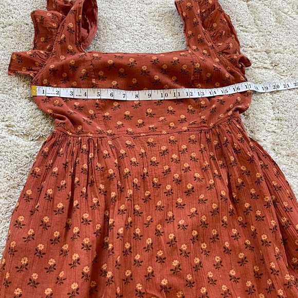 Madewell Ruffle-Strap Tiered Midi Dress Size Medium - Picture 13 of 14